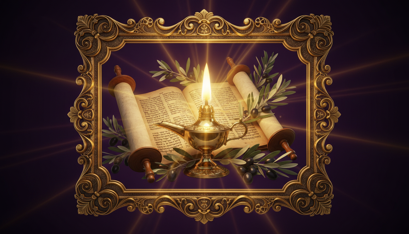 Cinematic gold and purple giving banner